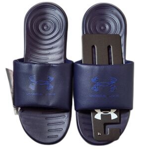 Under Armour Graphic Slide Sandals Men’s 12 Midnight Navy Royal Blue